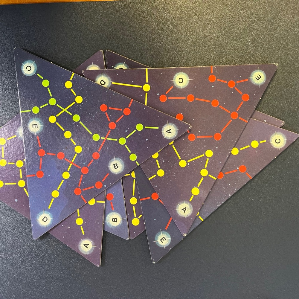 Star Trek Board Game Six Triangle Space Sectors Replacement Parts Good Sci-Fi